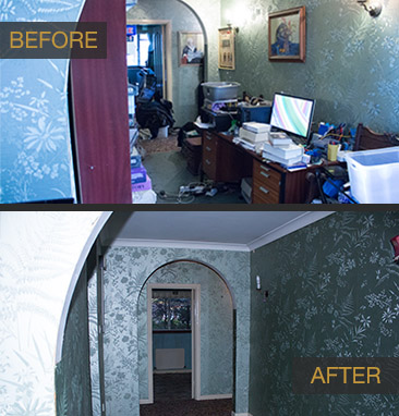 before and after house clearance services