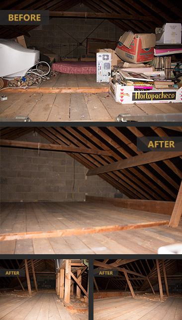 loft clearance before and after